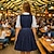 cheap Dirndl-Oktoberfest Dress Trachtenkleider Dirndl Blouse Maid Bavarian German Wiesn Women&#039;s Beer Festival Traditional Style Cloth Blouse Dress Apron