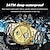 abordables Relojes mecánicos-Reloj de lujo con tourbillon hueco para hombre, resistente al agua, luminoso, mecánico, automático, con fecha y semana, de acero inoxidable.