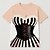 abordables camisetas-Oktoberfest Estampado Dirndl T-Shirt bávaro Munich Alemán Gráfico Para Mujer Adulto Carnaval Cerveza Oktoberfest Impresión 3D Fiesta