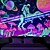 cheap Blacklight Tapestries-Blacklight Tapestry Glow in the Dark Glow Party UV Reactive Astronaut Dinasour Trippy Misty Nature Landscape Hanging Tapestry Wall Art Mural for Living Room Bedroom