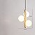 economico Luci Isola cucina-Lampada a sospensione a LED bianco caldo a 3 teste, creativa, in pietra e legno, mini lampadario industriale sospeso in vetro, lampada a sospensione da soffitto G9 per isola cucina, sala da pranzo,