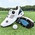 preiswerte Herren Golfschuhe-Weiß-blaue Golfschuhe für Herren mit atmungsaktivem Mesh-Obermaterial – erstklassiger Komfort und Stabilität für Golfbegeisterte