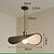 billige Øslys-LED-pendellampe varm hvid 35 cm moderne køkkenø-lampe, justerbar pendelbelysning til køkkenø, sortguld LED-lysekrone til spisestue, soveværelse, mini-pendelspots (1-pak)