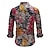 economico Cime-Retrò Vintage Boho Anni &#039;70 Camicia Hippie Astratto Costume Per uomo Halloween Carnevale ballo di strada Festa a tema retrò Festival Adulti Camicia