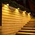 abordables Luces de camino y linternas-Luces solares para vallas, luces de pared para exteriores, 9 LED, súper brillantes, impermeables, inalámbricas, de seguridad para jardín, pared, patio y terraza.