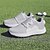 tanie Męskie buty golfowe-męskie białe buty golfowe z podeszwą multi-traction - lekka, przewiewna konstrukcja do uprawiania sportów na świeżym powietrzu