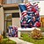 cheap Garden Flags, Banner-4th of July Independence Day Garden Flag 12 x 18 Inch Yard Flags, Small Garden Flags for Outside,Memorial Day Outdoor Flags, Holiday Garden Flags for All Seasons