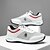 billige Herresneakers-Herresneakers i hvid og grå med åndbar overdel og luftpude - sporty, komfortable, perfekte til løb, fitnesscenter og udendørsaktiviteter