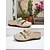 abordables Zuecos y sandalias de mujer-Mules con correa de hebilla recortada y bordado para mujer: zapatos casuales florales de inspiración vintage, ideales para paseos de primavera y estilo diario.