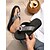 billiga Semester Sandaler-Damflip-flops med strass och pärlor – svarta strandsandaler med kilklack och lila ädelstenar, glamorösa sommarskor för semester och poolkant