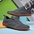 Χαμηλού Κόστους Καθημερινά Sneakers-Ανδρικά λευκά πλεκτά αθλητικά παπούτσια με φωτεινή πορτοκαλί σόλα – αναπνεύσιμα καθημερινά παπούτσια για τρέξιμο, υπαίθριες δραστηριότητες και αστικό στυλ