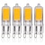 tanie Żarówki LED 2-pinowe-Żarówka LED COB z podstawą G9 i dwoma pinami 220 V 2 W, ściemnialne żarówki T4 20 W do 25 W, zamiennik halogenowy, biała, ciepła biel, do lamp wiszących, sufitowych, biurkowych, kinkietów, 4 szt.