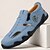 cheap Casual Sandals-Men&#039;s Sandals Blue Sports Sandals with Closed Toe and Adjustable Fit for Hiking Running and Summer Activities