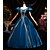 abordables Robes-ancien Rococo Renaissance Maxi Robe Normal Juliette Princesse Mariée Plissé Volanté Princesse Col rond Déguisement Femmes Halloween Carnaval Mascarade Soirée Halloween Performance Adultes