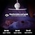 billige star galaxy projektorlys-stjernehimmelprojeksjonsviftelampe multifunksjonell kreativ stjernehimmelprojeksjonslampe rombelysning stue atmosfærelys utendørs campingviftelampe usb-lading 1 stk