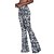 billige Underdele-Retro / vintage Boheme 1970erne Bell Bottoms Bukser flare leggings Disko Høj Talje Paisley Tribal Dame Halloween Karneval Ferierejse musik Festival Festival Voksne Bukser