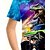 economico Animali 3D per Ragazzo-Ragazzi 3D Dinosauro Maglietta Manica Corta Estate Primavera Moda Essenziale Bambini 4-12 Anni Girocollo All&#039;aperto Casuale Quotidiano Vestibilità regolare