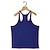 baratos Tops de ginásio-Homens Malha Íntima Colete camisa sem manga Camiseta muscular de ginástica Sem Manga Decote U Decote em U Verão Tecido Moda Esportivo Clássico 2 Peças Multi-pack Casual Ginásio Esportes
