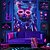 billige Blacklight -billedvev-Blacklight Vev Som Lyser I Mørket Glow Party UV Reaktiv Katt Trippy Tåkete Hengende Veve Veggkunst Mural Stue Soverom