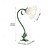 economico lampada da comodino-Lanterna floreale moderna, lampada da tavolo in vetro soffiato a forma di fiore di giglio, luce notturna da comodino, luce fatata USB per camera da letto, soggiorno, base lampada E27