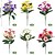 abordables Fleurs artificielles-Lot de 12 bouquets de fleurs artificielles pour décoration extérieure, fausses marguerites en soie, résistantes aux UV, pour jardin, véranda, jardinière, chambre, décoration d'intérieur, jaune