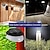 abordables Luces de camino y linternas-Luces solares para vallas, luces de pared para exteriores, 9 LED, súper brillantes, impermeables, inalámbricas, de seguridad para jardín, pared, patio y terraza.