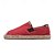 abordables Chaussures sans lacets &amp; mocassins-Chaussures espadrilles rouges à enfiler pour hommes avec semelle en jute - chaussures d&#039;été confortables et à la mode pour un usage quotidien