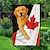 abordables Drapeaux et banderoles de jardin-Drapeau de Jardin Patriote Pour la Fête du Canada O Canada Décorations de Jardin Bannières Signes Levez les Coudes Canada