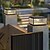 economico Lampioni-Moderne luci da esterno per recinzione, con paralume in acrilico, finitura nera, luci da esterno quadrate impermeabili IP65 per portico, ingresso, cortile anteriore
