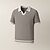 preiswerte Herren Elite Polo-Herren Polo Geschäft Lässig Umlegekragen Kurzarm Farbblock Jacquard V-Ausschnitt Weich Sommer Frühling Herbst Normale Passform Weinrot Schwarz Khaki Polo