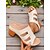 baratos Sandálias Casuais-sandálias femininas de salto alto metálicas – padrão dourado em relevo, salto grosso, estilo fácil de calçar, perfeitas para escapadas no campo e reuniões ao ar livre