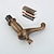 preiswerte Waschbeckenarmaturen-Waschbeckenarmatur - Klassisch / Weit verbreitet Antikes Messing / Gebürstetes Nickel Weitverbreitet Zwei Griffe Drei LöcherBath Taps