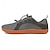 cheap Casual Sneakers-Men's Gray Knit Sneakers with Orange Sole – Breathable Lightweight Casual Shoes for Daily Commutes, Walking and Outdoor Activities