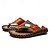 preiswerte Urlaubsandalen-Herren-Flip-Flops aus braunem Kunstleder im Vintage-Stil mit robuster Anti-Rutsch-Sohle – Outdoor-Zehentrennersandalen für Sommerwanderungen, Strandabenteuer und den täglichen Freizeitgebrauch