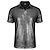 ieftine Topuri-Retro / vintage Anii 1970 Rave Tricou Polo Mâneci scurte Disc Paiete Bărbați Halloween Carnaval festival de muzică Parada Mândriei Luna Mândriei Adulți Tricou Primavara vara