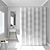 baratos Cortinas de Banho-Cortinas de Chuveiro PEVA Cortina de Banho Resistentes à Água para Banheiro e Banheira com Ganchos Extra Longa 240cm