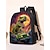 cheap Kids &amp; Teen Backpacks-Kids' 3-Piece Dinosaur Backpack Set with Lunch Bag and Pencil Case, T-Rex Print, Lightweight School Bag for Boys, Girls and Elementary Students