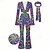 baratos Conjuntos-Retro Vintage Anos 70 Groovy Conjunto de Calça Flare com Amarração Frontal Hippie Discoteca Geométrico Psicodélico Fantasia Mulheres Dia Das Bruxas Carnaval Férias Festival de Música Festival Adulto