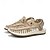 abordables Sandalias de Vacaciones-Zapatillas deportivas para hombre en color beige y tostado, con parte superior de punto y suela flexible para actividades al aire libre y uso diario.