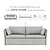 billige Sofatrekk-Sofatrekk i 100 % bomull, egnet for Backsälen-sofa, blomstermotiv, vattert
