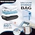 abordables almacenamiento de equipaje y viajes-8 bolsas de vacío jumbo para ropa, equipaje de viaje, con bomba manual. Sellado de bolsas para ropa, almohadas, edredones, mantas y ropa de cama.