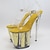 economico Sandali da donna-Per donna Sandali Sandali Gladiatore Stivali con Tacco Interno Club Stivali Alti Fibbia Plateau Punta Tonda Elegante Casual Minimalismo PVC Fibbia Nero Argento Giallo