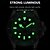 baratos Relógios Quartz-Relógio Casual Masculino 901 – Relógio de Pulso Luminous Impermeável com Pulseira de Silicone Macia e Exibição de Data