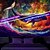 זול שטיחי קיר של Blacklight-טפטים של אור שחור זוהר בחושך מסיבת זוהר תפאורה מגיב ל-UV למדוזות אוקיינוס נוף טבע ערפילי מטורף טפט תלוי קיר אמנות מַדוּר לחדר מגורים חדר שינה