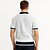 abordables Polo classique pour homme-Homme Polo Pull polo en tricot Affaires Occasionnel Col en V Manche Courte Formel Bloc de Couleur Nouveauté Été Toutes saisons Noir Blanche Kaki Vert Véronèse Polo