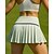 cheap Women&#039;s Skirts &amp; Skorts-US Open Women&#039;s Solid Colored Tennis Skirts with Shorts Reflective Strip Wide Waistband Moisture Wicking Breathable Tennis Pickleball Running White Pink Blue Tennis Clothing