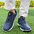 preiswerte Herren Golfschuhe-Herren Sneaker Golfschuhe Mikrofaser Wasserdicht Bequem Rutschfest Loafer Schwarz Weiß Blau