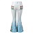 abordables Fondos-Retro Antiguo Boho Años 70 Los pantalones de campana Pantalones acampanados Hippie Tiro Medio Floral Mujer Víspera de Todos los Santos Carnaval Vacaciones Festival de Música Festival Adulto Pantalones