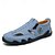 cheap Casual Sandals-Men&#039;s Sandals Blue Sports Sandals with Closed Toe and Adjustable Fit for Hiking Running and Summer Activities