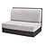 baratos Cobertura de Sofa-Capas de almofada para sala de jantar de RV de 2 peças, capas elásticas para almofadas de sofá em formato de T - capas elásticas para assentos de trailer - proteção durável e fácil de instalar para móveis de RV